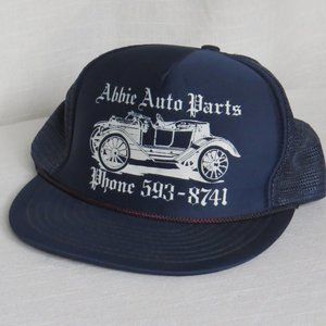 NISSIN Vintage Abbie Auto Parts  Alabama Snapback Trucker Cap ONE SIZE - Taiwan